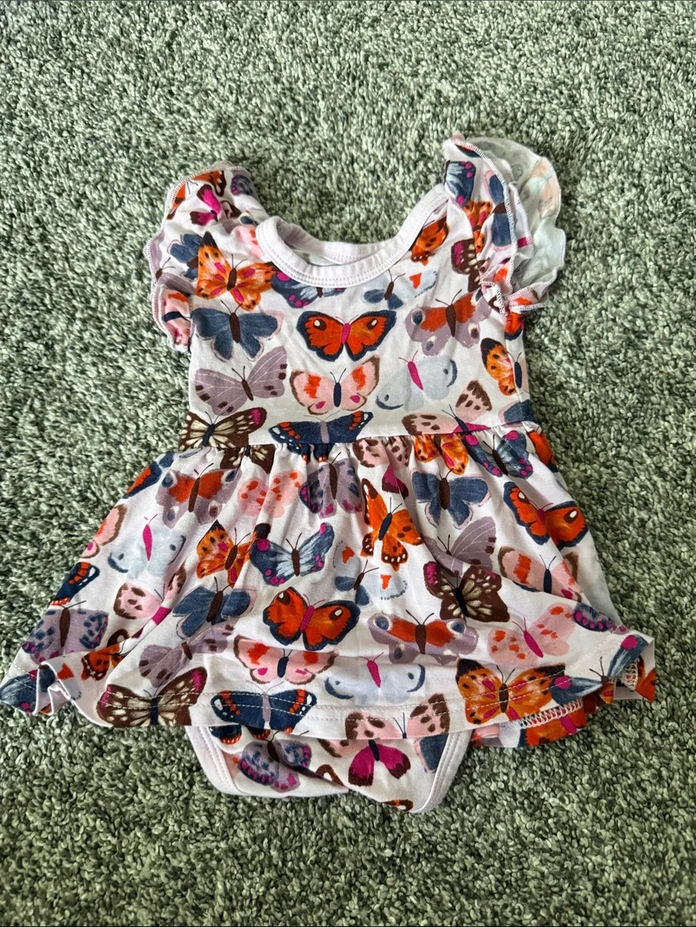 Little Sleepies Bundle Bodysuits Onesies Dress Size 0-3M Ice Cream Butterfly